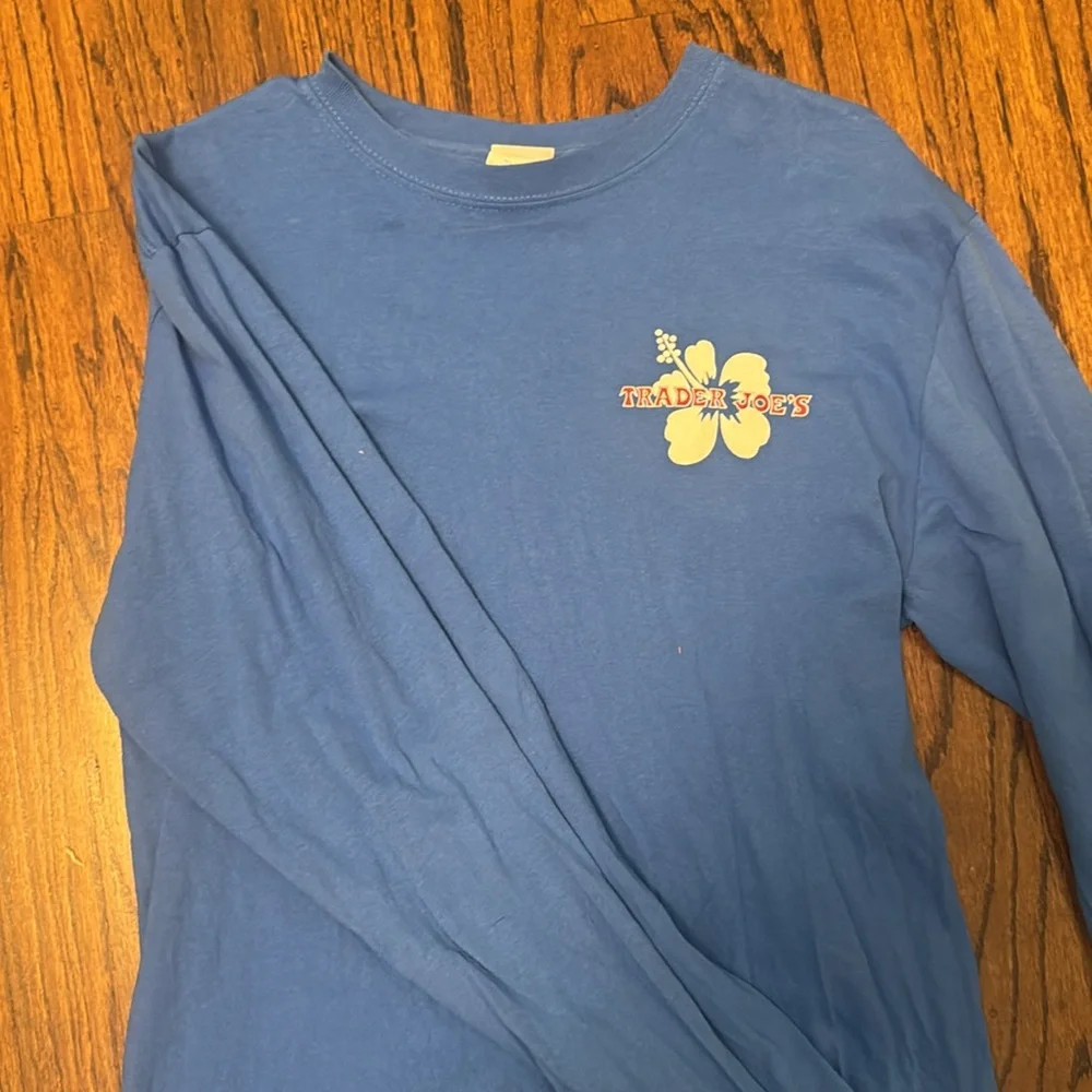 Blue Trader Joe’s Long Sleeve - Picture 3 of 3